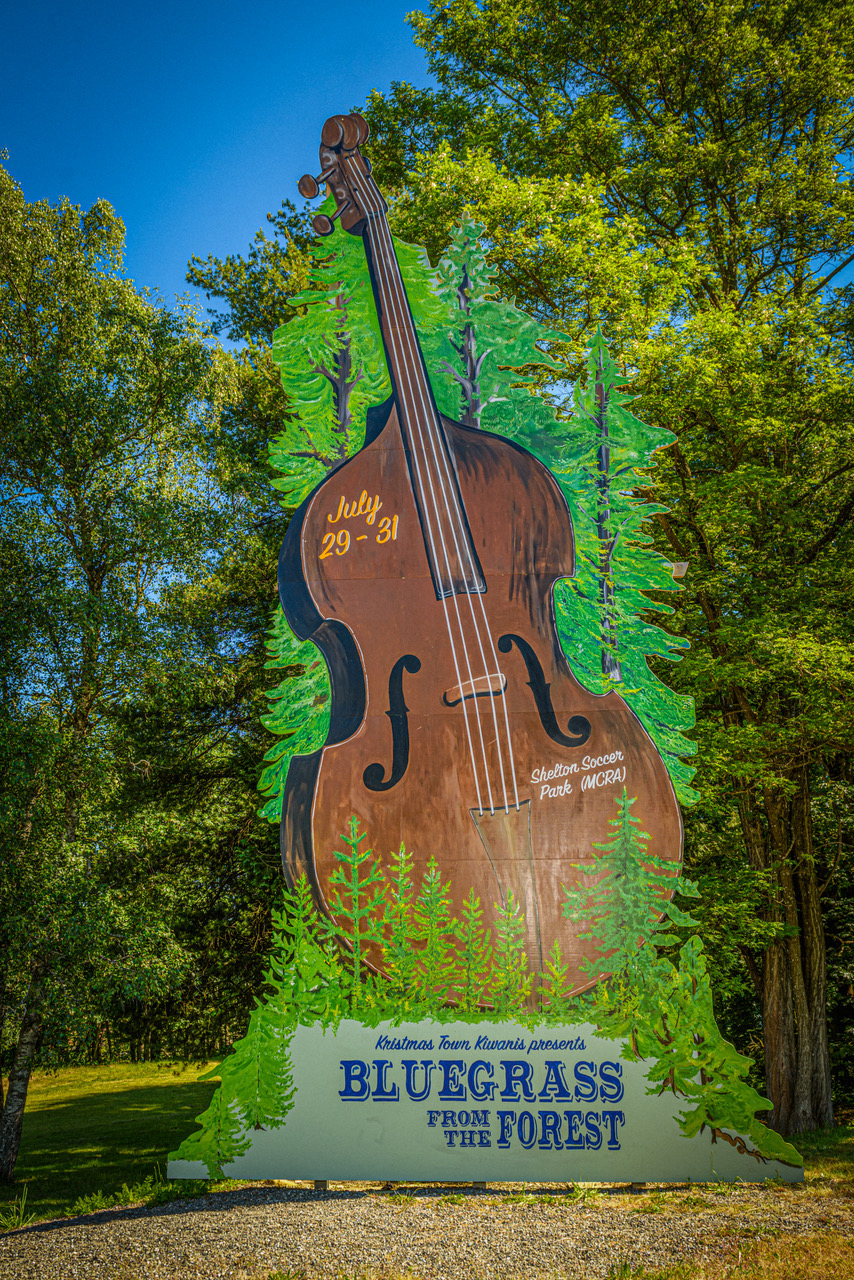 Scenic Washington State Bluegrass Festival on Hood Canal