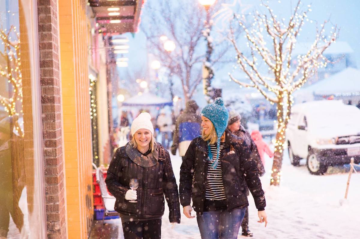 Scenic Washington State Lake Chelan Winterfest