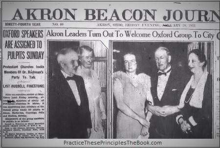 Akron Beacon Journal - AA and the Oxford Group